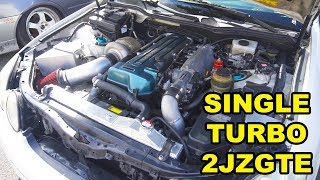 Single Turbo 2JZGTE GS300  IS300s First Drive [upl. by Corneille]