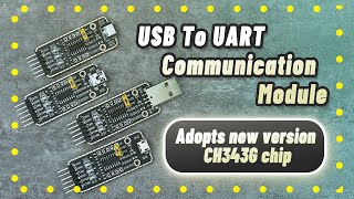 USB To UART Communication Module MicroMiniTypeATypeC Connectors High Baud Rate Transmission [upl. by Ardnossac728]