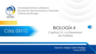 Biología II Capítulo 21 Protistas [upl. by Maclean]