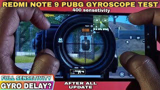 Redmi Note 9 Pubg Gyroscope Test After update 400 Sensetivity Settings Redmi note 9 pubg gyro 2020 [upl. by Erdnaid298]