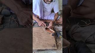 Indian Traditional Leather Shoes Making Process 😱 [upl. by Noslen]