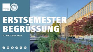 Erstsemesterbegrüßung Wintersemester 202223 [upl. by Nirraj]