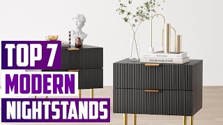 Modern Nightstands for Every Bedroom Top 7 Picks [upl. by Devin]