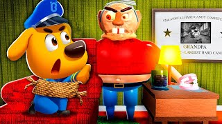 Sheriff Labrador amp Dobie ESCAPE EVIL GRANDPA in Roblox [upl. by Perron409]