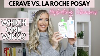 Cerave Hydrating Cleanser vs La Roche Posay Hydrating Gentle Cleanser Comparison Review  Dry Skin [upl. by Dylane]