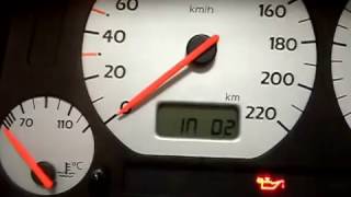 changing TOTAL km in Golf mk3 tacho 81kW AFN MotoMeter [upl. by Ydorb870]