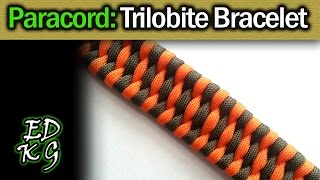 Trilobite Bracelet  Simple Paracord Tutorial [upl. by Rudman]