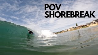 POV BODYBOARD  makeable shorebreak [upl. by Ahsennod23]