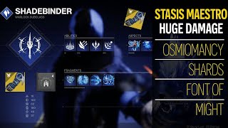 Double Your Damage Stasis Warlock Build ft Osmiomancy Gloves Destiny 2 Season 19 [upl. by Eecyac]