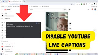 How to Turn Off Live Captions on YouTube  Disable Auto Captions Easily [upl. by Wehrle]