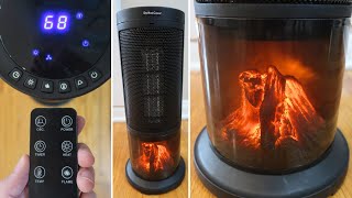 Trustech Oscillating Heater with Remote  3D Flame  WOW [upl. by Arianne]