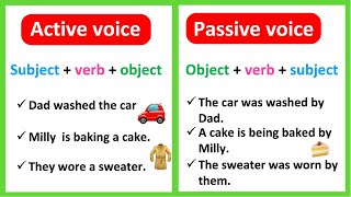 Active and Passive Voice 🗣️ Easy Explanation with Examples [upl. by Giovanni]