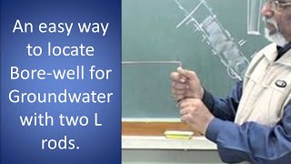 An easy way to locate Borewell for Groundwater with two L rods [upl. by Carnes487]