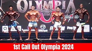 1st Call Out Mens Olympia 2024 Live amp Top 6 Ali Bilal VS Rayan Terry VS Erin Banks [upl. by Amik]