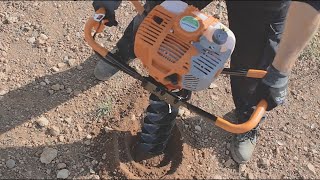 Perceuses Machine 52cc  آلة الحفر لغرس الأشجار [upl. by Nylassej]