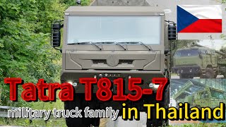 T8157 military truck family in Thailand [upl. by Lenora909]