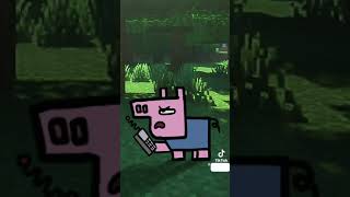 poor Pepa get revenge George PepaPig minecraft DINOSAUR RAWR fyp Tiktok [upl. by Dunkin]