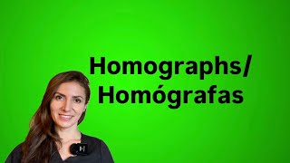 Homographs Homógrafas [upl. by Seel]