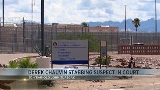 Derek Chauvin stabbing suspect in court [upl. by Nolrak]