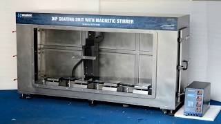 Dip Coating Unit with Magnetic Stirrers amp Air Tight Chamber [upl. by Spence]