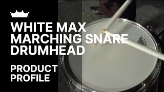 White Max Marching Snare Drumhead  Remo [upl. by Atnek]