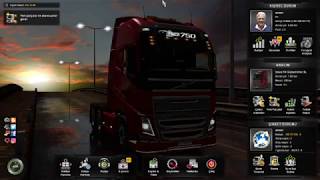 Volvo emergency brake test  Euro truck simulator 2 Volvo acil fren testi [upl. by Acirdna240]