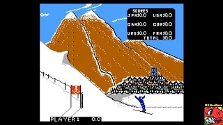 Winter Games Hot Dog Aerials NES 100 Perfect Score [upl. by Euqinahc154]