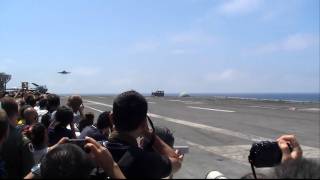 FA18E スーパーホーネット タッチ＆ゴー FA18E Super Hornet Touchandgo landing [upl. by Robet949]