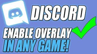 How To Enable Overlay In Discord  See who is Talking In Any Game [upl. by Halonna793]