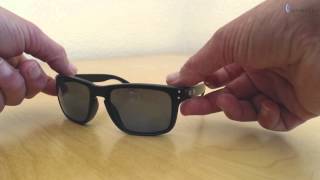 Oakley Holbrook  Matte Black  Ice Iridium Polarized [upl. by Ireland]