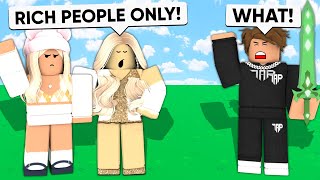 GOLD DIGGERS Only Let RICH People in So I 1v2d Them Roblox Bedwars [upl. by Farly]