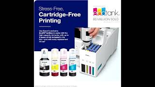 Epson EcoTank ET2850 Wireless Printer  cartridgefree that uses highcapacity refillable ink [upl. by Kirbee]