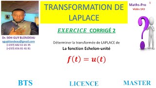 TRANSFORMATION DE LAPLACE 230 exercice corrigé 2 fonction causale [upl. by Ahusoj270]