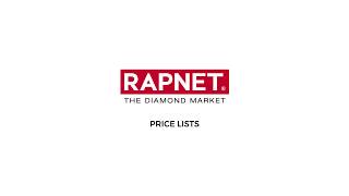 Rapaport amp RapNet Price Lists [upl. by Doti]