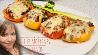 CHILES MORRONES RELLENOS CON QUESO [upl. by Putscher244]