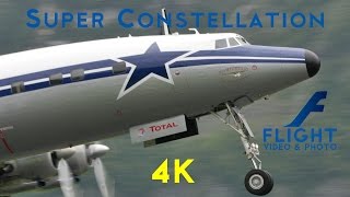 Breitling Lockheed L1049 Super Constellation 4K Ultra HD Video [upl. by Bohlen]