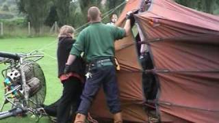 Hot Air Balloon Flight from Leicester to Melton Mowbray  Preparation and launch [upl. by Hubie201]