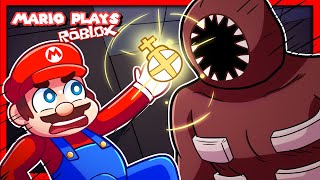 Mario Plays ROBLOX DOORS 👀🚪 [upl. by Steere]