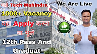 Tech Mahindra Hiring For Banking Voice Process  12th amp Graduate Can Apply  Bpo Jobs In Noida [upl. by Naoma447]