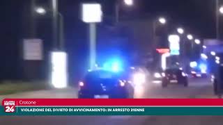 Crotone violazione del divieto di avvicinamento in arresto 31enne [upl. by Aicilaf]