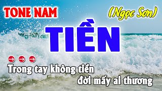 Tiền Karaoke Tone Nam  Beat Ngọc Sơn [upl. by Assisi]