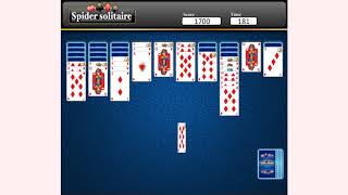 How to play Spider Solitaire game  Free online games  MantiGamescom [upl. by Anaibib]