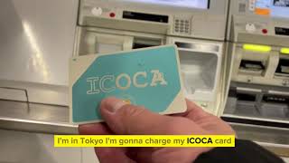 HOW TO CHARGELOAD AN ICOCASUICA PREPAID IC CARD in TOKYO Japan icoca howto tokyo [upl. by Teferi348]