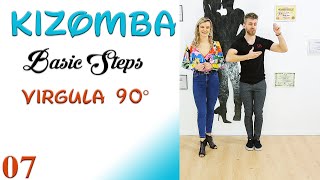 📙 Kizomba Tutorial 07 Virgula 90°  Kizomba Basic Steps  Kizomba Lesson  ArmandampLavinia kizomba [upl. by Pendergast944]