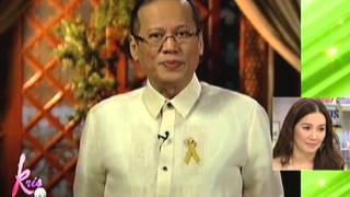 PNoy Charo tell Kris to continue spreading love [upl. by Retsam]