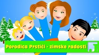 Porodica Prstići  Zimske radosti  Radosti na snegu  Dečije pesme  Pesme za decu  Finger Family [upl. by Sou]