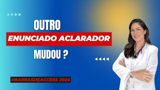 Outro Novo Enunciado Aclarador mudou barrasdeaccess [upl. by Fredella]