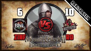 Zinfandel vs RO BNL Official  Mount and Blade 2 Bannerlord Div C [upl. by Elazaro]