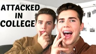 GETTING ATTACKED IN COLLEGE  Storytime  Coyle Twins [upl. by Kaazi133]