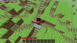 Minecraft looping rollercoaster [upl. by Yrem]